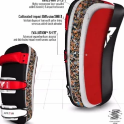 RDX Sports Stootkussen - Thai Kick Pad - Wit