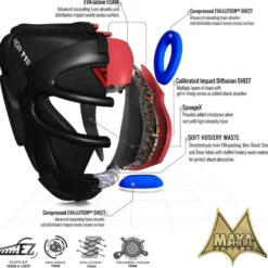 RDX Sports T1 Hoofdbeschermer - Zwart
