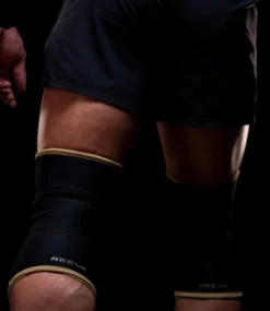 Reeva Powerlifting Knee Sleeves - Knie Bandages - 7 mm - Goud