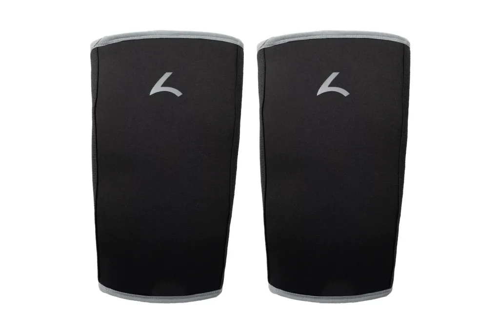 Reeva Powerlifting Knee Sleeves - Knie Bandages - 7 mm - Grijs