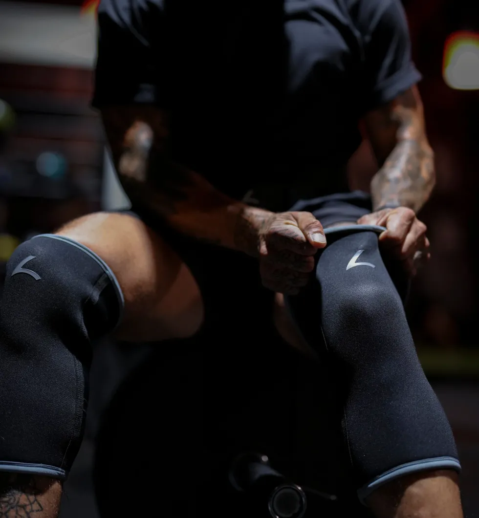 Reeva Powerlifting Knee Sleeves - Knie Bandages - 7 mm - Grijs