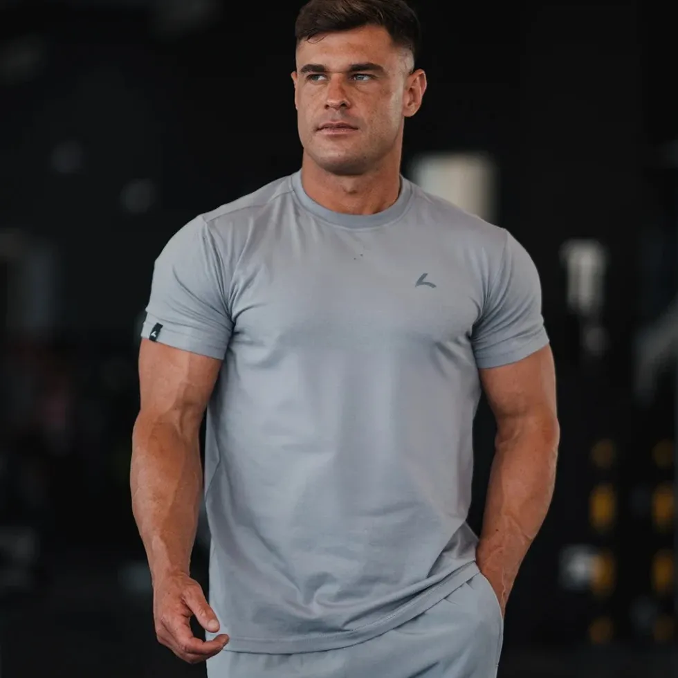 Reeva Premium Active Tee - Sport T-shirt - Licht Grijs