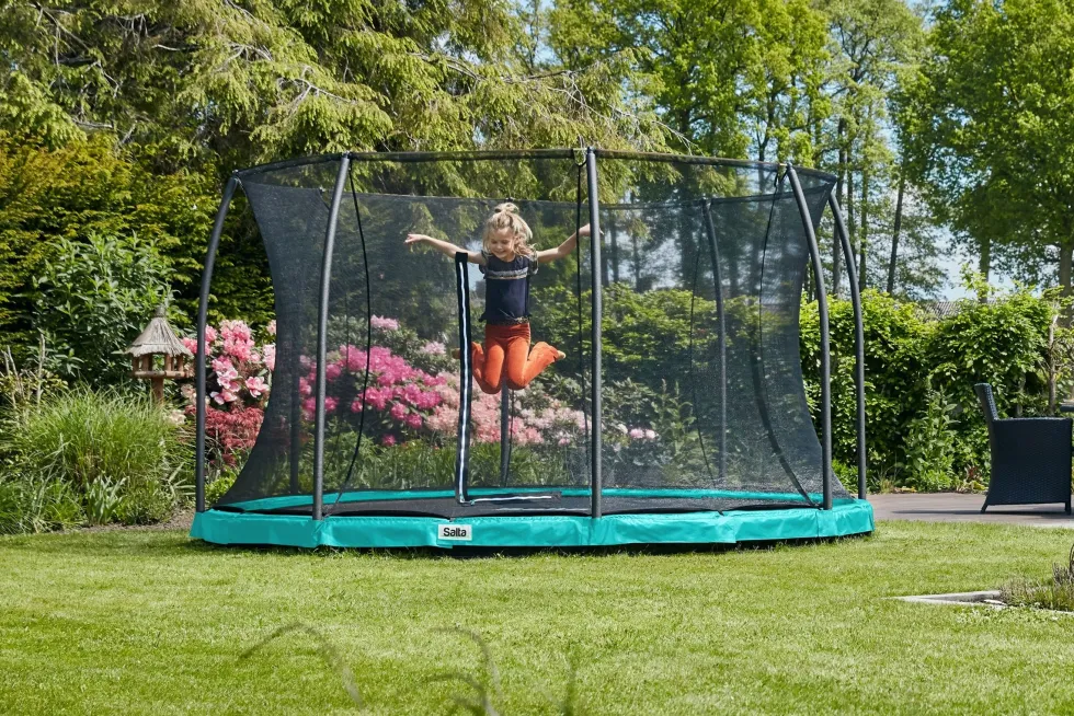 Salta Comfort Edition Ground Trampoline met Veiligheidsnet - 183 cm - Groen