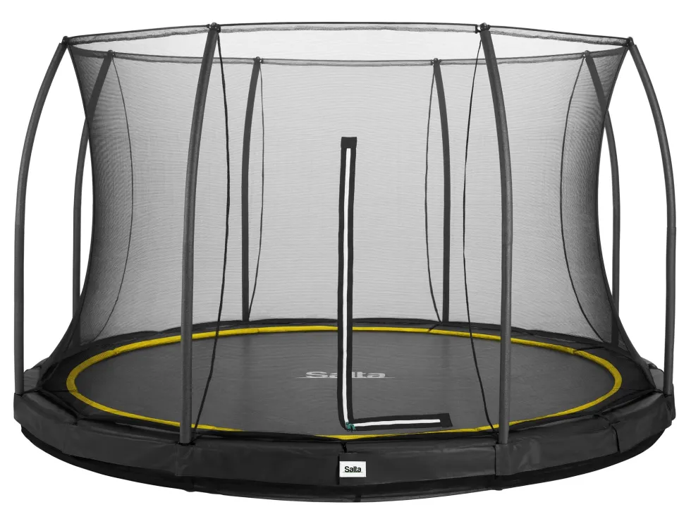 Salta Comfort Edition Ground Trampoline met Veiligheidsnet - 396 cm - Zwart