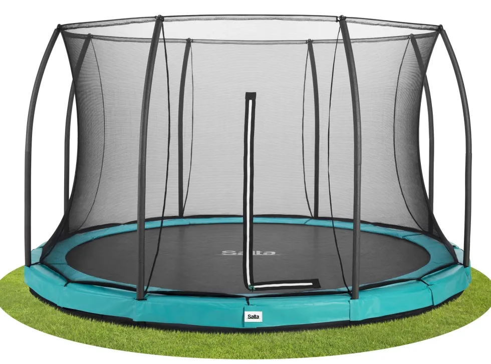 Salta Comfort Edition Ground Trampoline met Veiligheidsnet - 427 cm - Groen