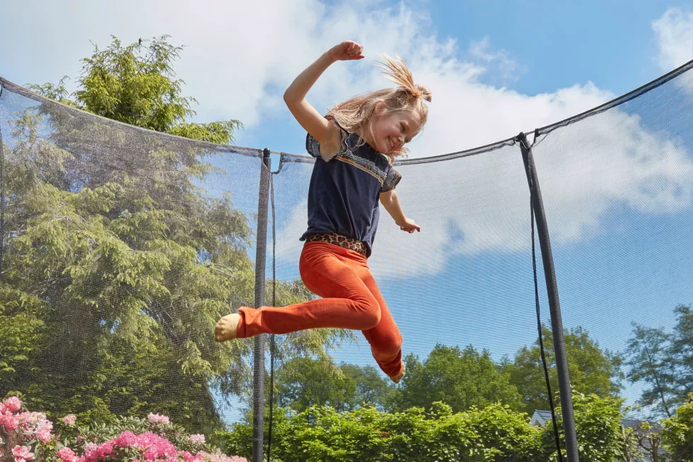 Salta Comfort Edition Ground Trampoline met Veiligheidsnet - 251 cm - Groen