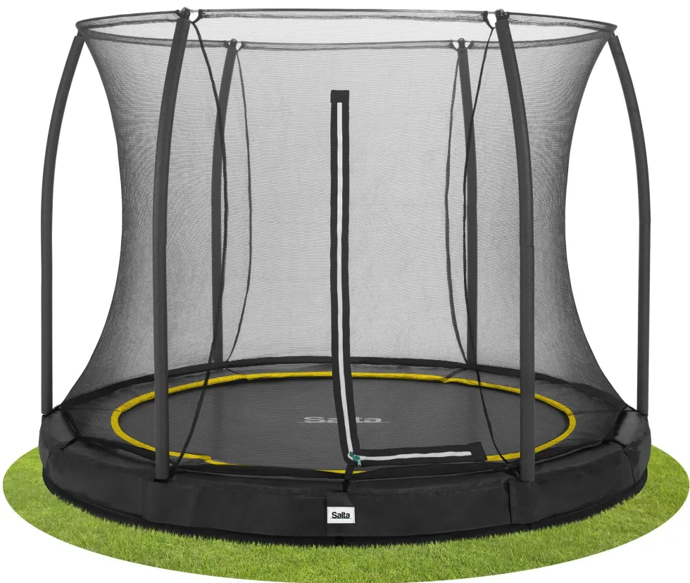 Salta Comfort Edition Ground Trampoline met Veiligheidsnet - 251 cm - Zwart