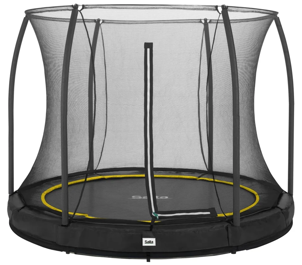 Salta Comfort Edition Ground Trampoline met Veiligheidsnet - 251 cm - Zwart