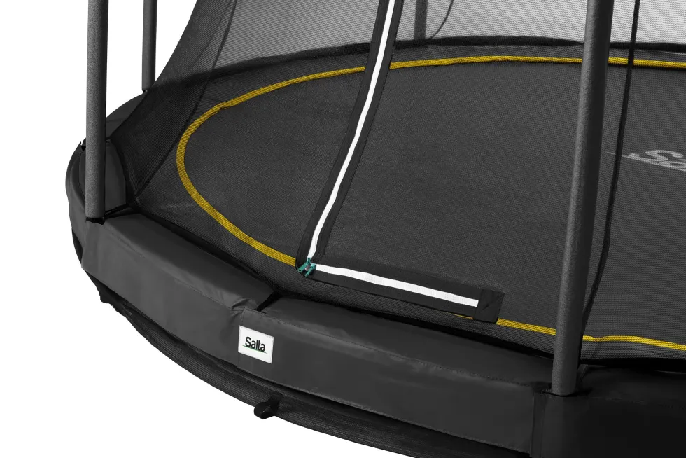 Salta Comfort Edition Ground Trampoline met Veiligheidsnet - 251 cm - Zwart