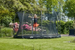 Salta Comfort Edition Ground Trampoline met Veiligheidsnet - 183 cm - Zwart