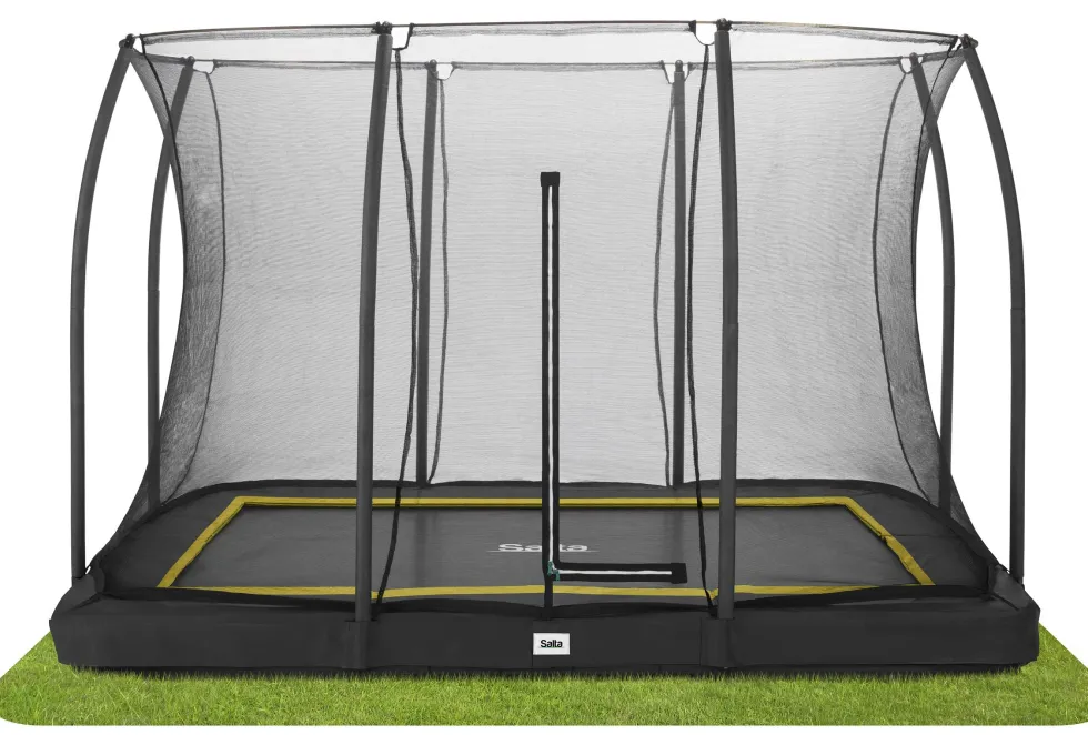 Salta Comfort Edition Ground Trampoline met Veiligheidsnet - 305 x 214 cm - Zwart