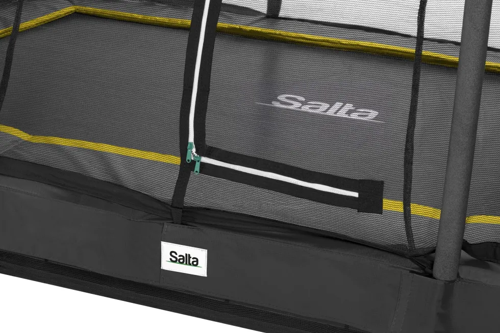 Salta Comfort Edition Ground Trampoline met Veiligheidsnet - 305 x 214 cm - Zwart