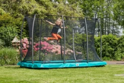 Salta Comfort Edition Ground Trampoline met Veiligheidsnet - 153 x 214 cm - Groen