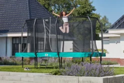 Salta First Class Trampoline met Veiligheidsnet - 427 x 244 cm - Groen