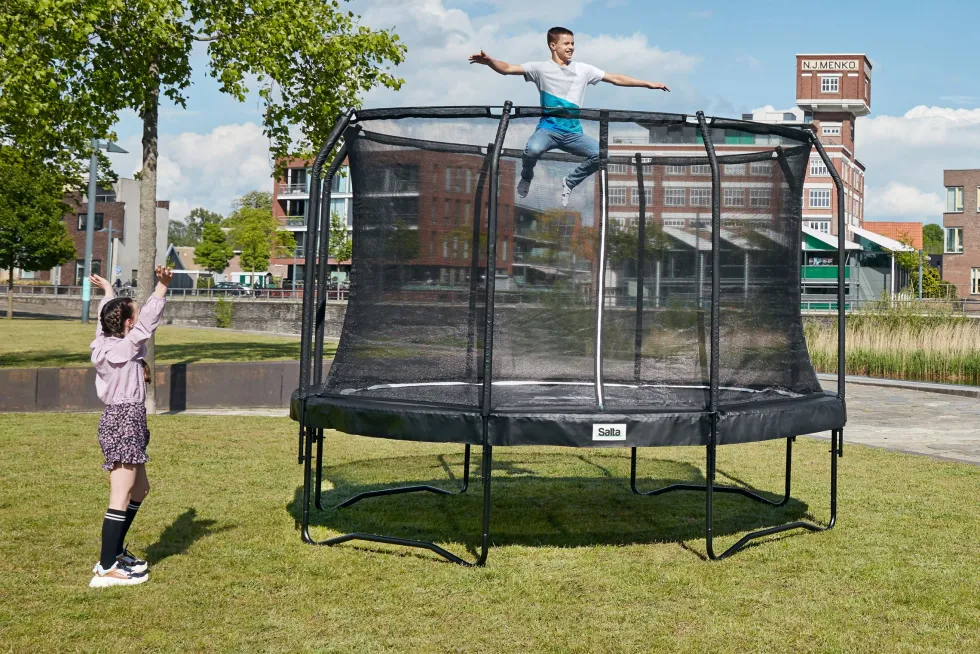 Salta Premium Edition Trampoline met Veiligheidsnet - Zwart - 251 cm