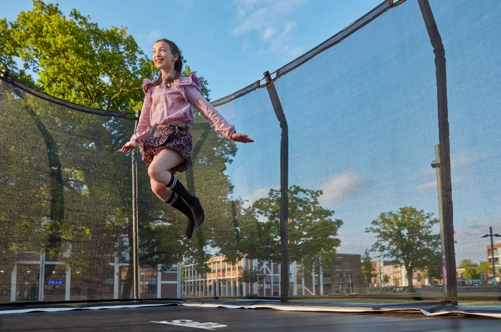 Salta Premium Edition Trampoline met Veiligheidsnet - Zwart - 214 x 305 cm