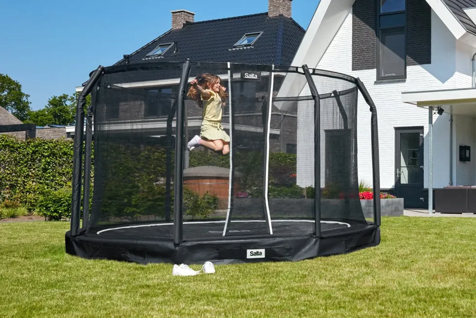 Salta Premium Ground Trampoline met Veiligheidsnet - 427 cm - Zwart
