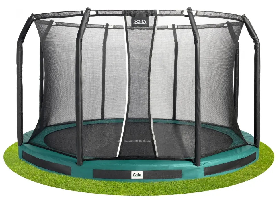Salta Premium Ground Trampoline met Veiligheidsnet - 396 cm - Groen