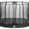Salta Premium Ground Trampoline met Veiligheidsnet - 396 cm - Zwart