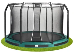 Salta Premium Ground Trampoline met Veiligheidsnet - 366 cm - Groen