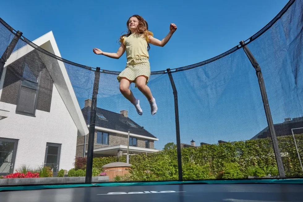 Salta Premium Ground Trampoline met Veiligheidsnet - 366 cm - Groen
