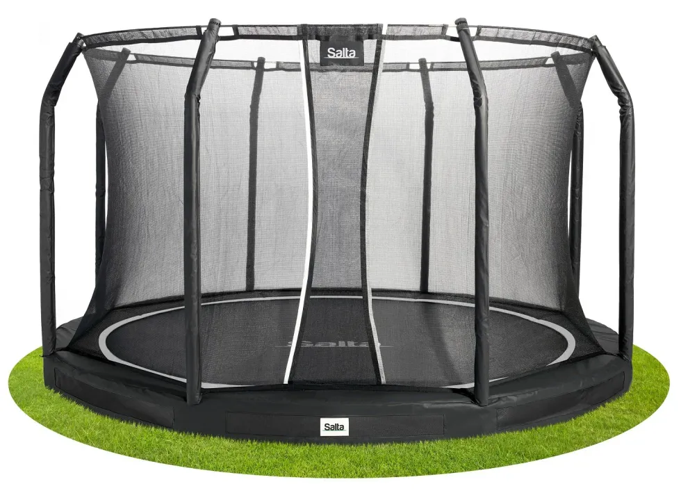 Salta Premium Ground Trampoline met Veiligheidsnet - 366 cm - Zwart