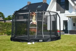 Salta Premium Ground Trampoline met Veiligheidsnet - 366 cm - Zwart