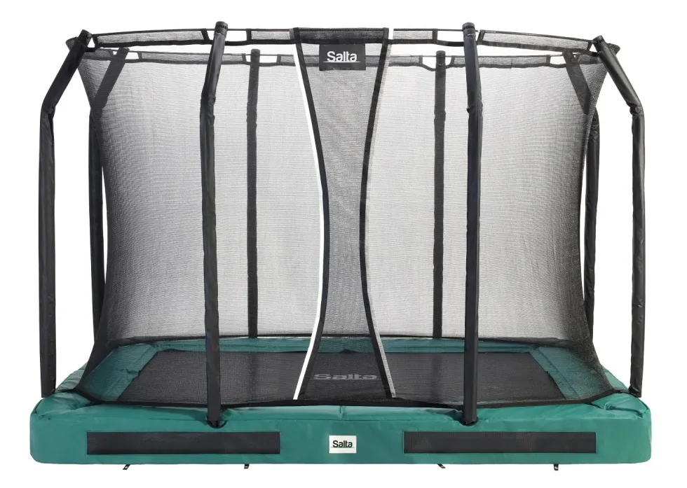 Salta Premium Ground Trampoline met Veiligheidsnet - 305 x 214 cm - Groen