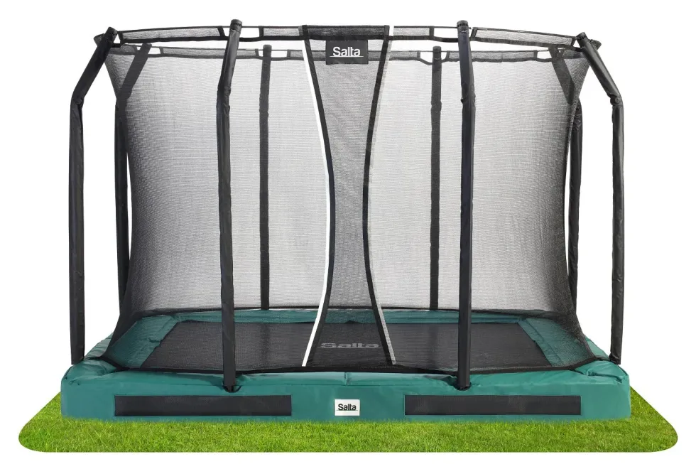 Salta Premium Ground Trampoline met Veiligheidsnet - 305 x 214 cm - Groen