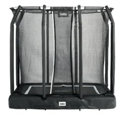 Salta Premium Ground Trampoline met Veiligheidsnet - 214 x 153 cm - Zwart