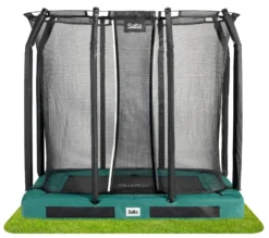 Salta Premium Ground Trampoline met Veiligheidsnet - 214 x 153 cm - Groen