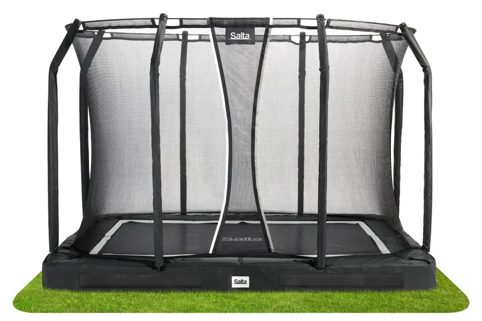 Salta Premium Ground Trampoline met Veiligheidsnet - 305 x 214 cm - Zwart