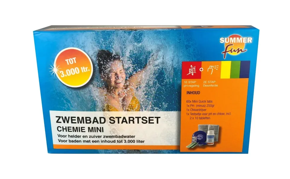 Summer Fun Zwembad Startset Chemie Mini (voor baden tot 3.000 Liter)
