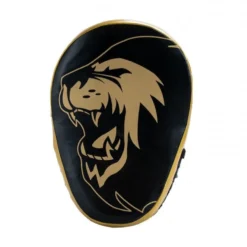 Super Pro Combat Gear Curved Lederen Handpads - Zwart / Goud