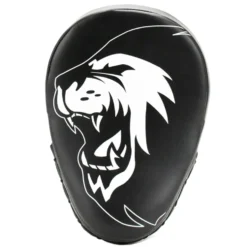 Super Pro Combat Gear Curved PU Handpads - Zwart / Wit