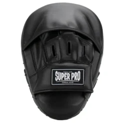 Super Pro Combat Gear Curved PU Handpads - Zwart / Wit