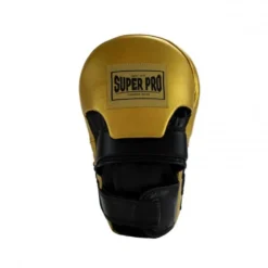 Super Pro Combat Gear Lederen Handpads - Extra lang - Zwart / Goud