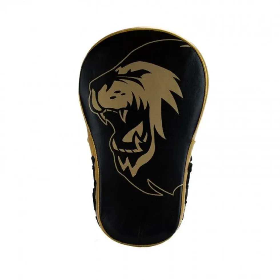 Super Pro Combat Gear Lederen Handpads - Extra lang - Zwart / Goud