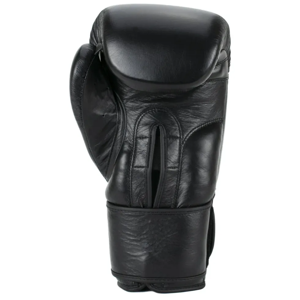 Super Pro Combat Gear Legend Lederen (Kick)Bokshandschoenen - Zwart