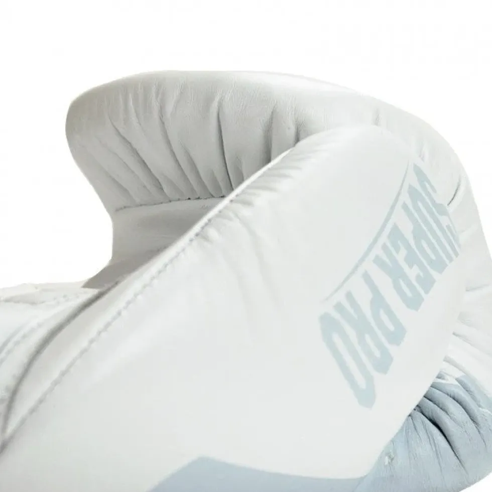 Super Pro Combat Gear Legend SE Lederen (Kick)Bokshandschoenen - Wit