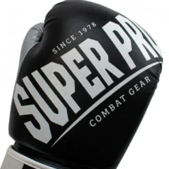 Super Pro Combat Gear Rebel (Kick)Bokshandschoenen - Zwart/Wit