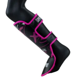 Super Pro Combat Gear Scheenbeschermer Kids Bear - Zwart/Roze