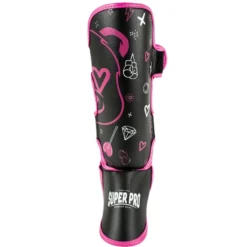 Super Pro Combat Gear Scheenbeschermer Kids Bear - Zwart/Roze