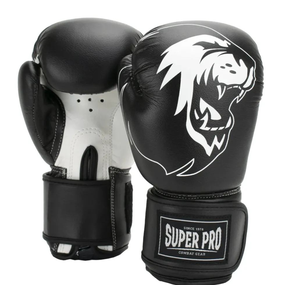 Super Pro Combat Gear Talent (Kick)Bokshandschoenen - Zwart/Wit