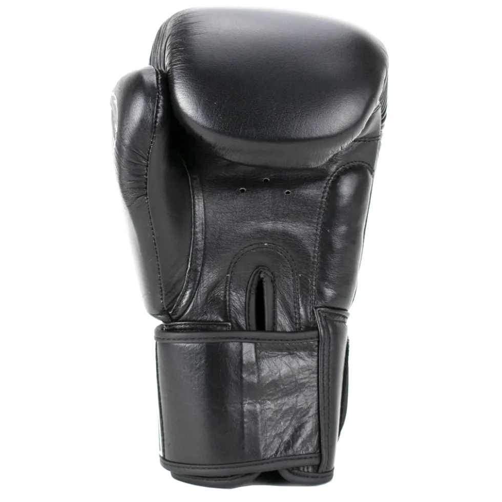 Super Pro Combat Gear Warrior Lederen (Kick)Bokshandschoenen - Zwart/Wit