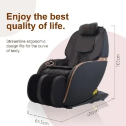 T-Chair TC-296 Elektrische Massagestoel - Bruin