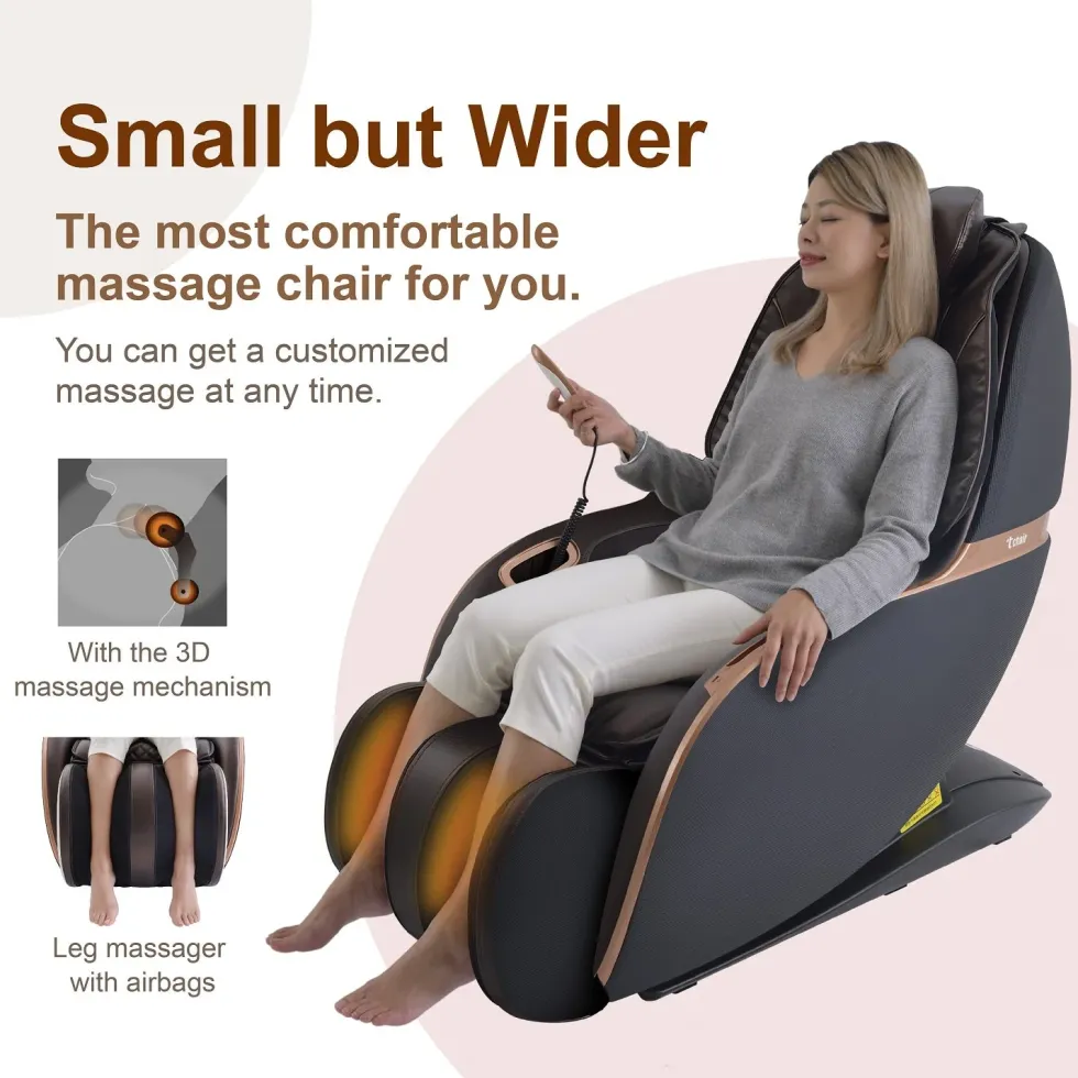T-Chair TC-296 Elektrische Massagestoel - Bruin