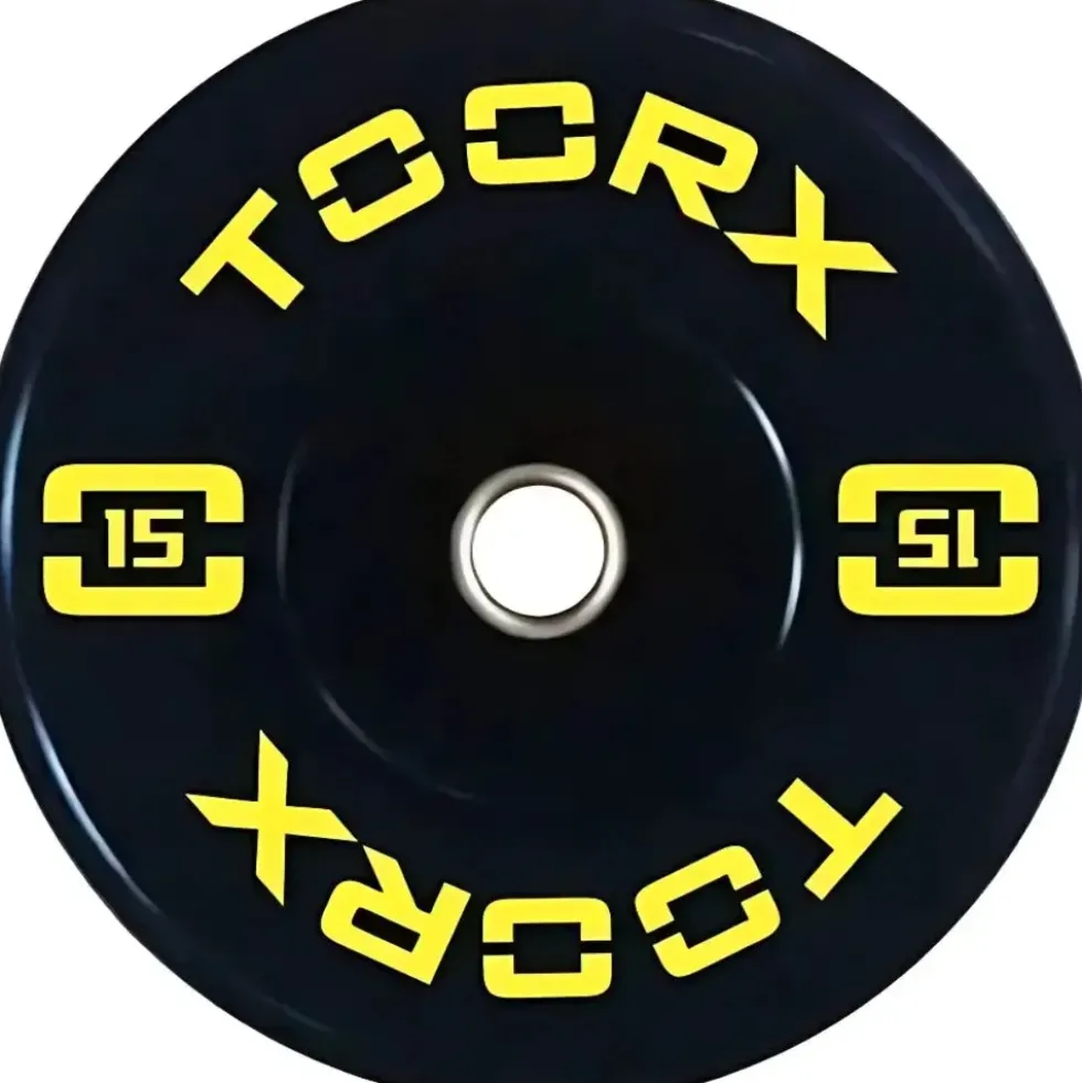 Toorx Fitness Bumper Plate - Professional Olympische Halterschijf - 15 kg