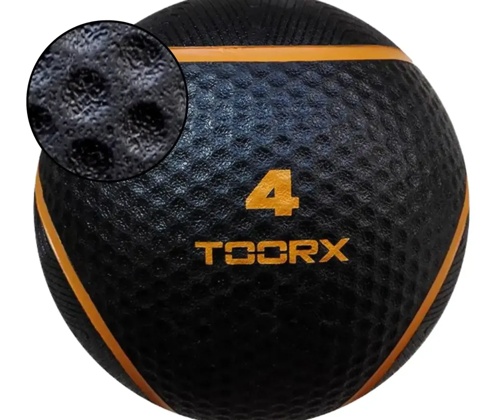 Toorx Fitness Medicine Ball - Zwart/Oranje - 4 kg