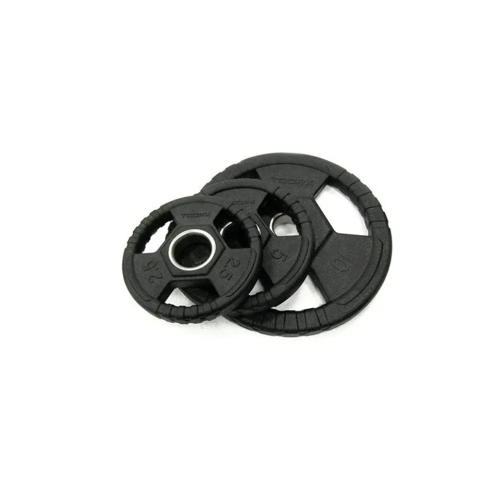 Toorx Fitness Rubber Olympische Halterschijf 50 mm - 5 kg - Per stuk